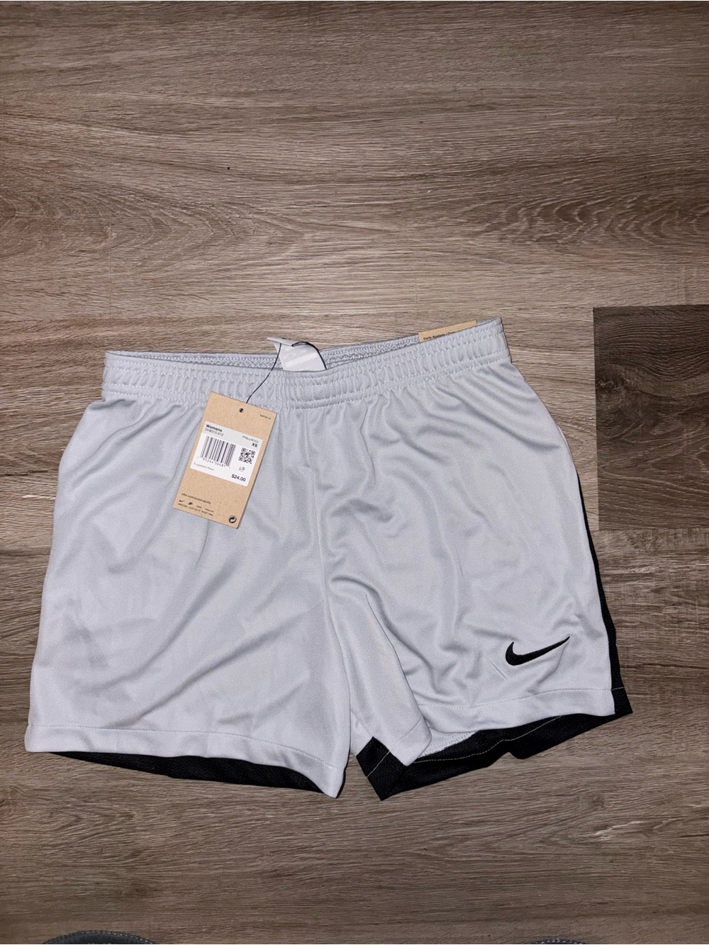 Nike Women’s Grey Athletic Shorts with Black Accent